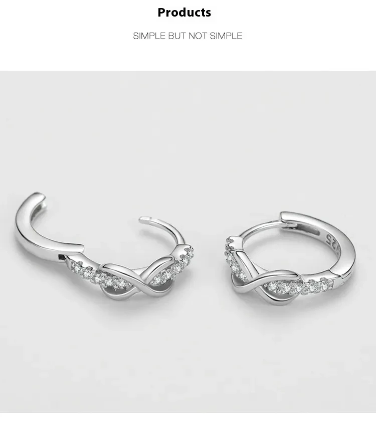 S925 Sterling Silver Amore Infinito Earrings
