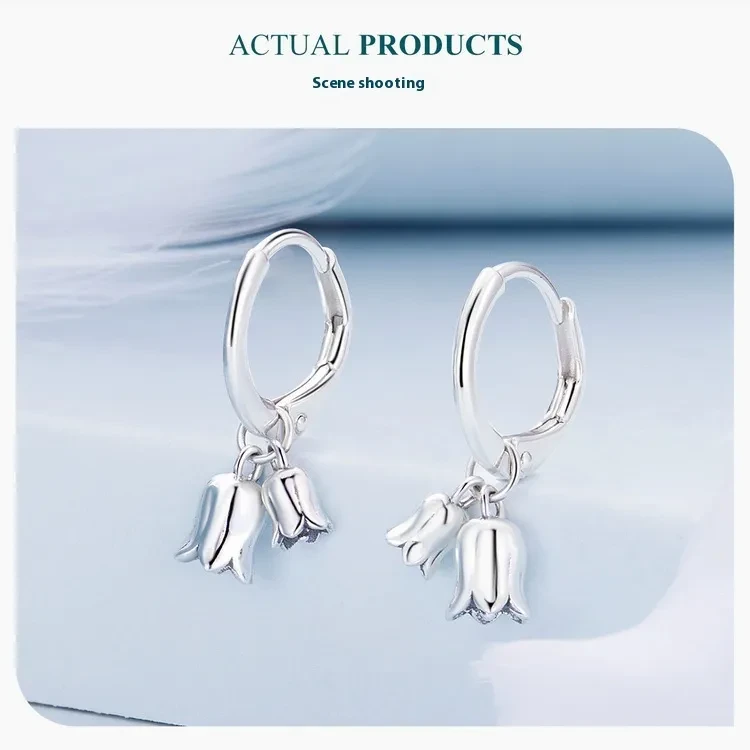 Lily S925 Sterling Silver All-match Earrings
