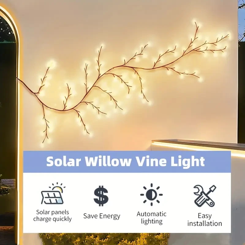 pc Solar Powered Tree Branch Light