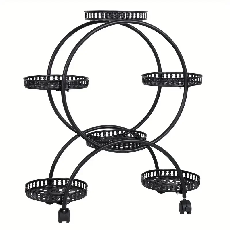 Metal Plant Stand Rack Indoor Outdoor Flower Pot