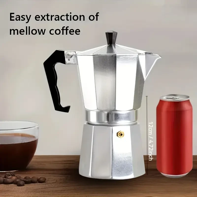 1pc Classic Manual Moka Pot Coffee Maker