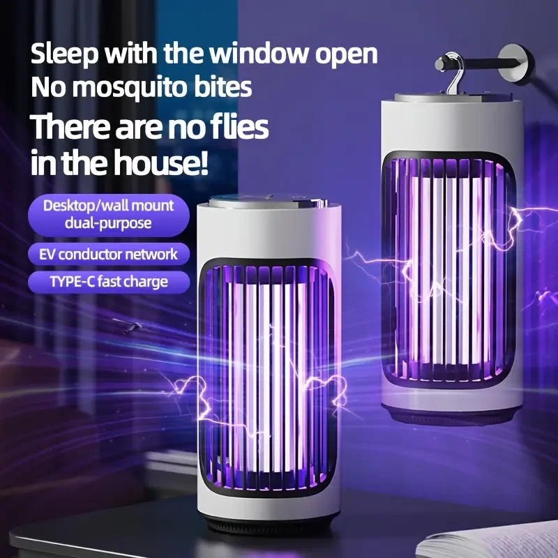 2-in-1 USB Rechargeable LED Mosquito Killer Lamp