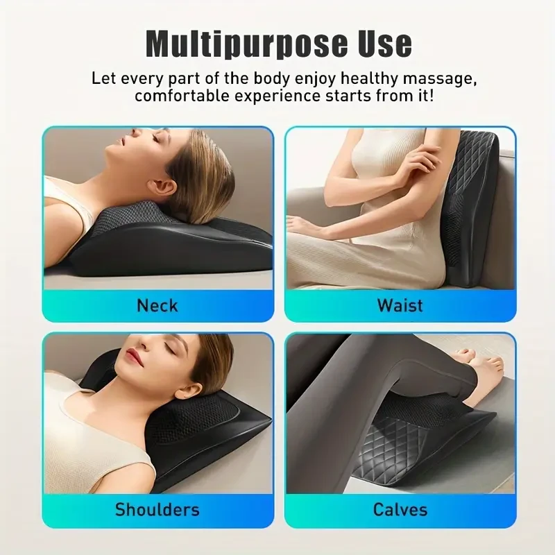 HOMEMASSA 3D Kneading Massage Pillow with Heat