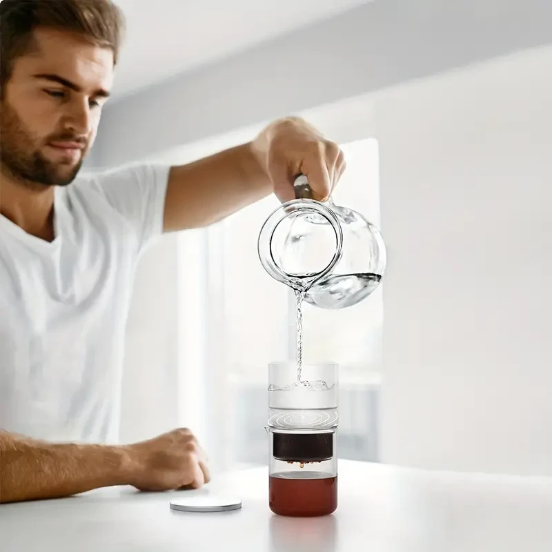 300ml High-Borosilicate Glass Cold Brew Coffee Dripper with Ice
