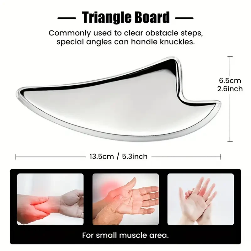 SALORIE 5pcs Stainless Steel Gua Sha Massage Set