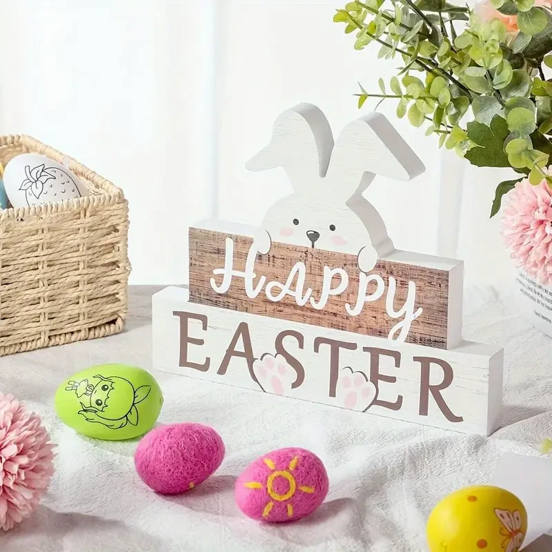 Charming Easter Bunny Acrylic Sign