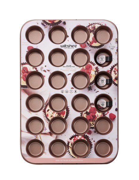 Rose Gold Mini Muffin Pan 24Cup  - Wiltshire