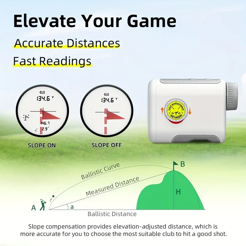 The REVASRI 914.4meter Is a Rechargeable Golf Rangefinder
