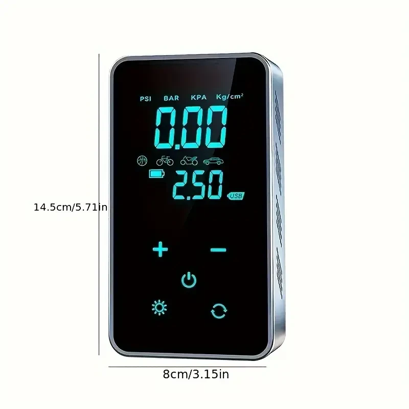suitu 45W High-Pressure Portable Air Pump with Digital Display