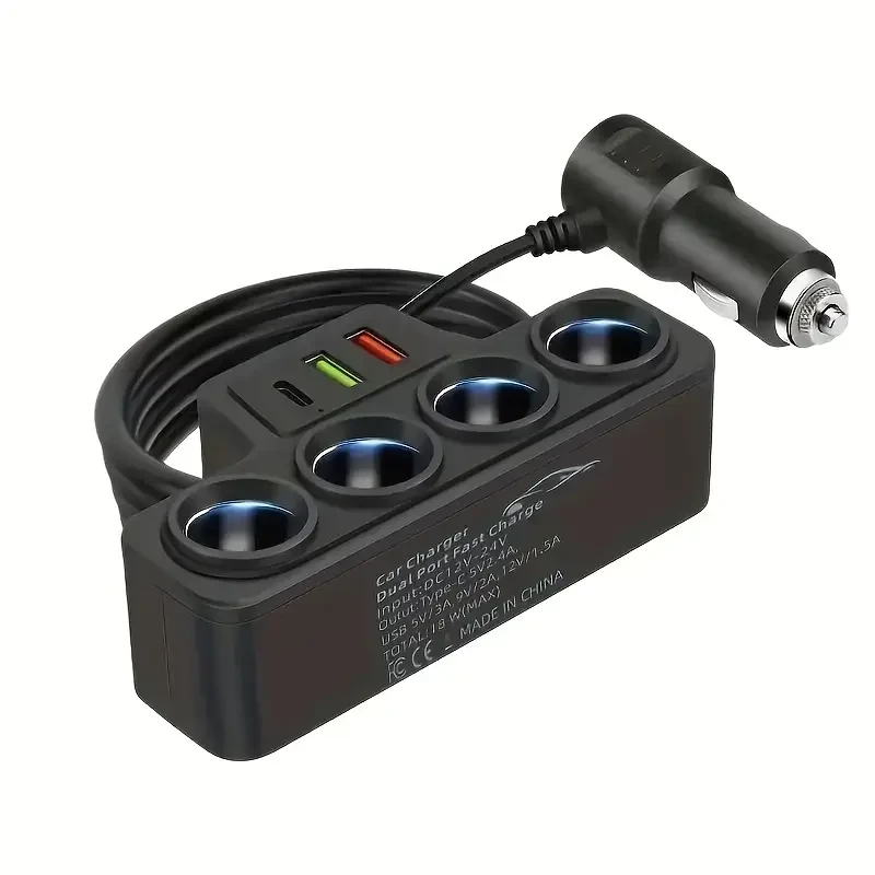 Yixingjia Four-Port Car Charger