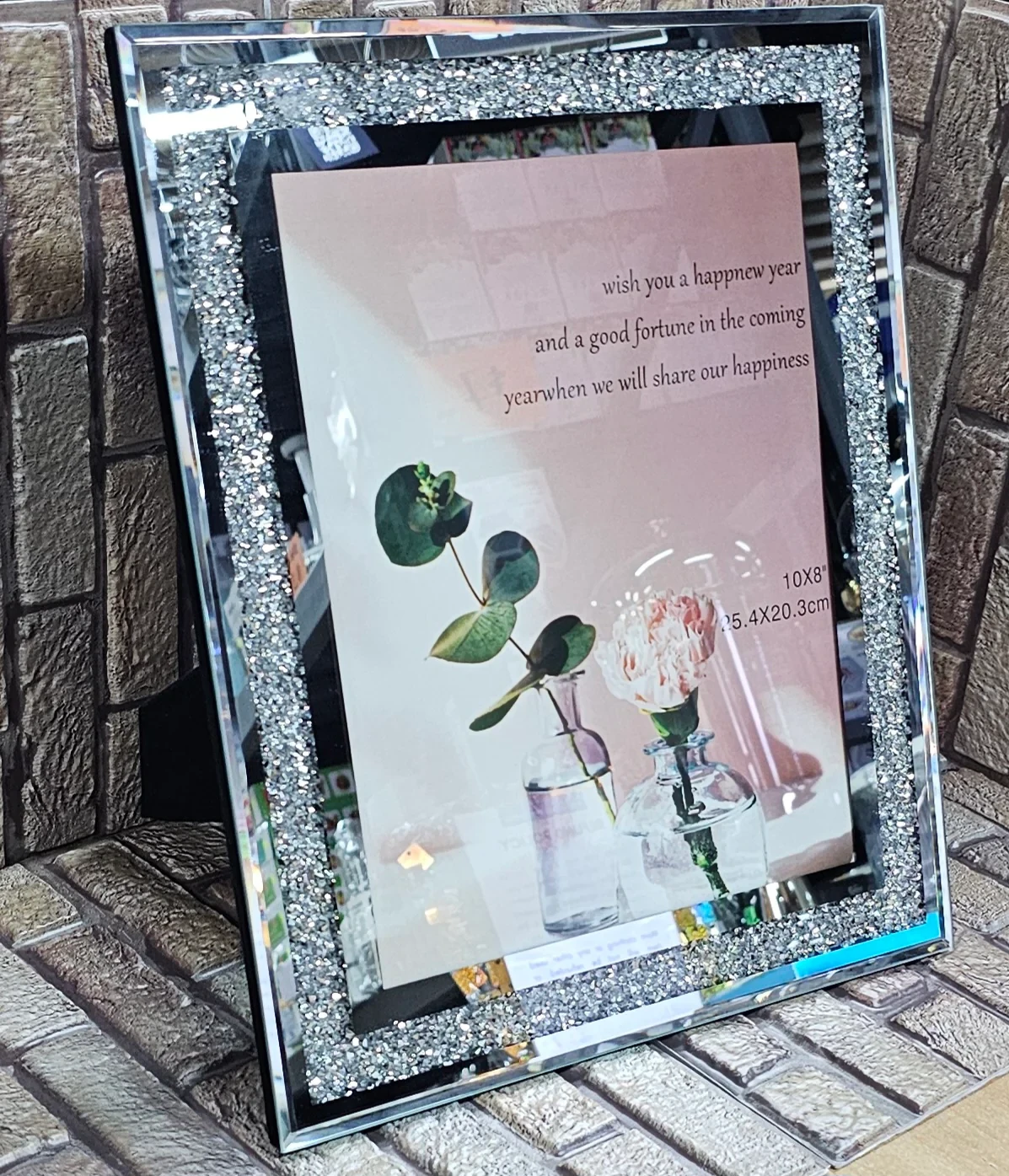 Photo Frame Crystal Mirror 13"
