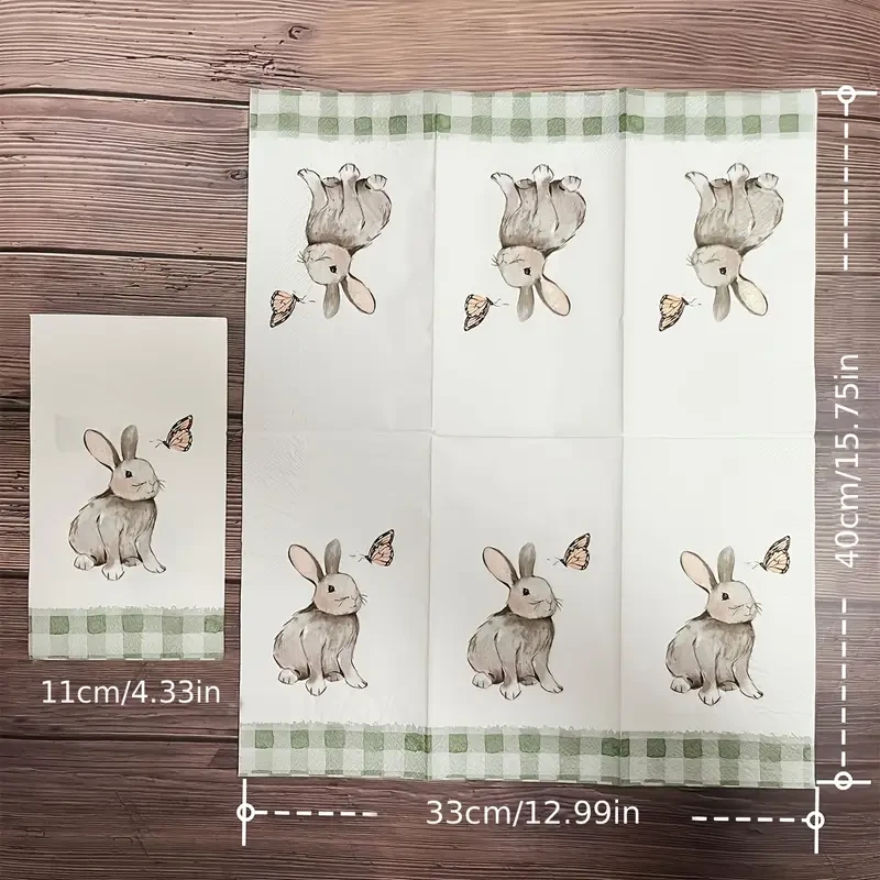 10 Easter Bunny Print Paper Plates Disposable Paper Plates