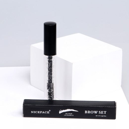 Transparent eyebrow styling liquid