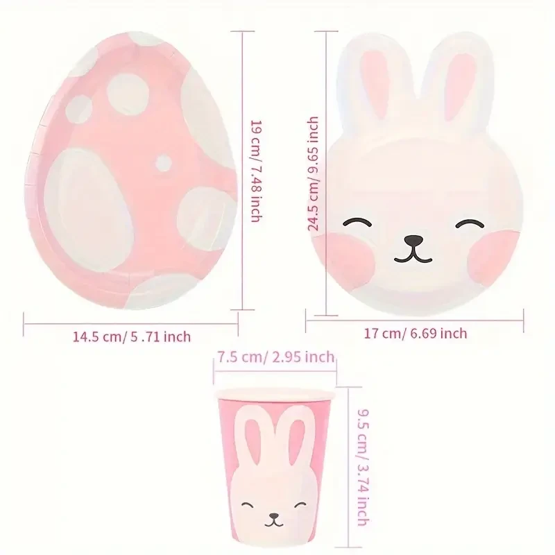Rabbit Themed Party Supplies Set