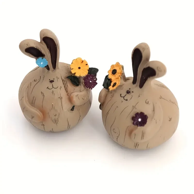 Country Style Fat Rabbit decorations Statues