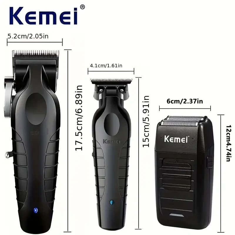 Kemei Professional Hair Clipper Kit for Men