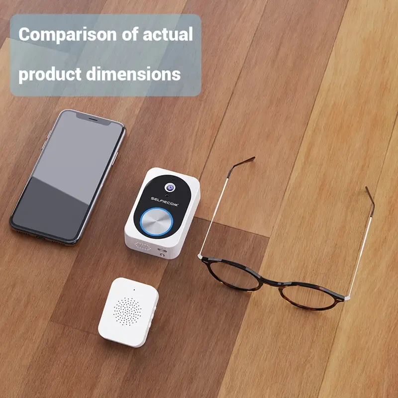 Smart Visual Dingdong Doorbell - WiFi, HD Night Vision, Two-Way Call, Cloud Storage