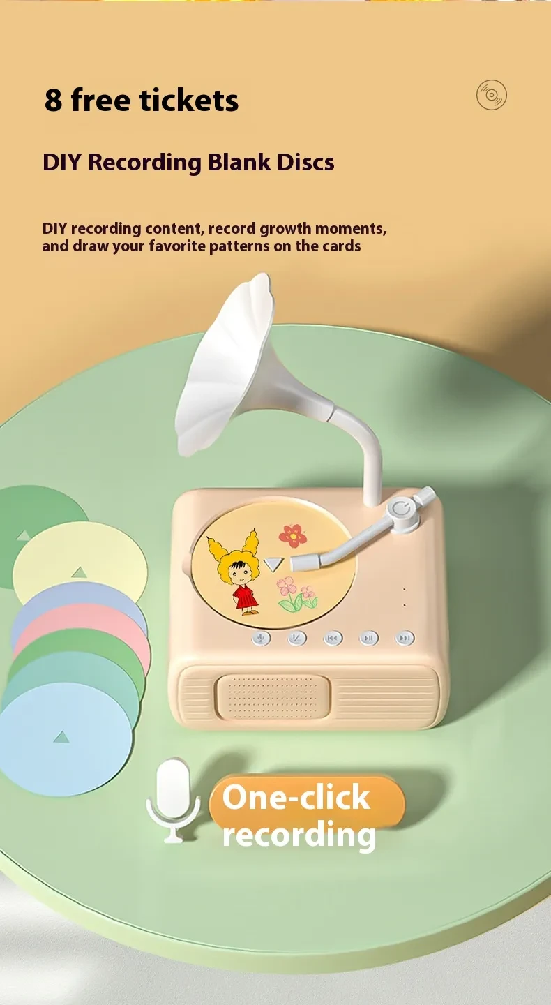 Children's Smart Phonograph Bluetooth Speaker Record