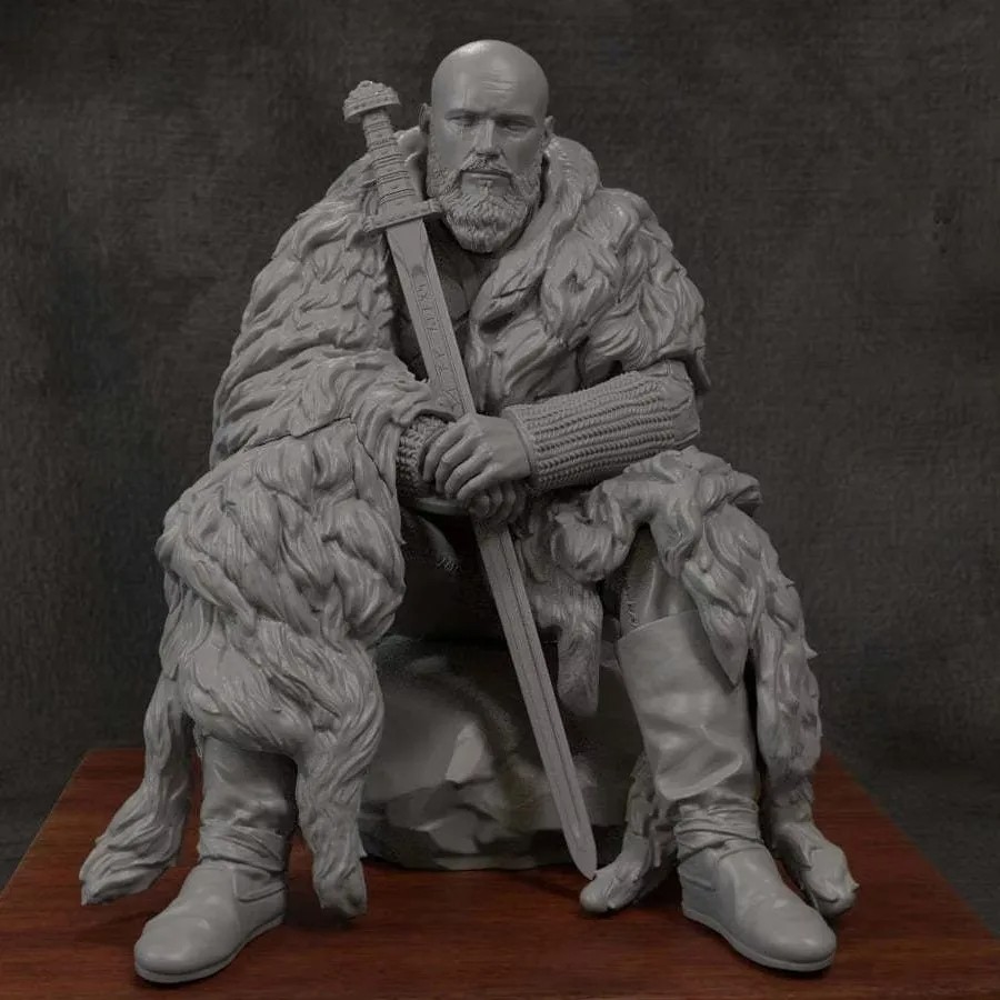 1/24 Scale Resin Figure Model Kit Ancient Viking Warrior Bjorn Ironside