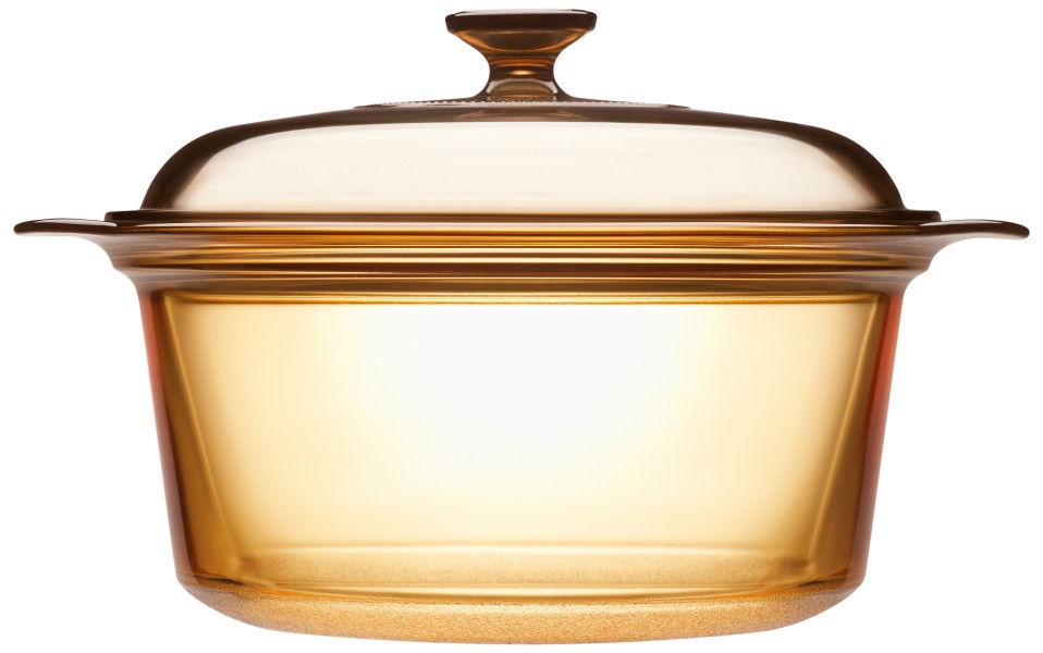 3.5L Covered Stockpot - Amber  - Visions