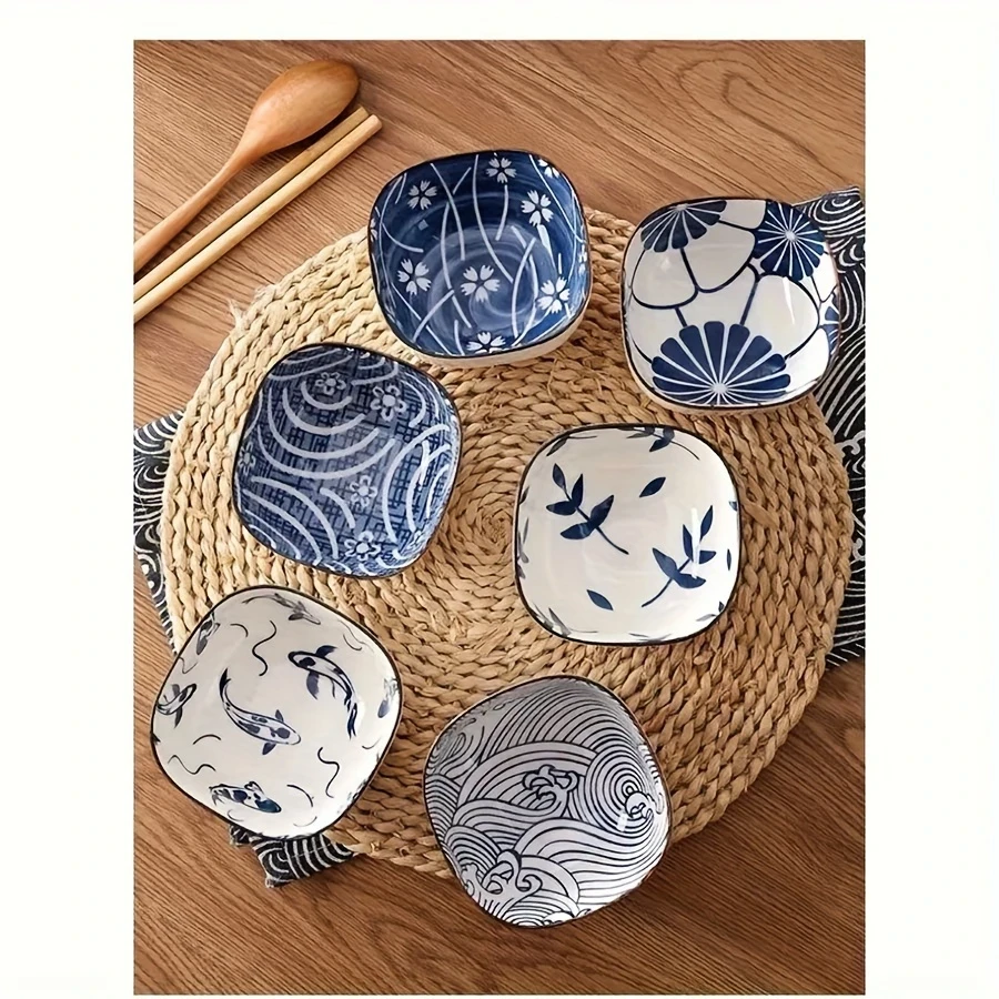 6pcs Ceramic Creative Ceramic Snack Plates