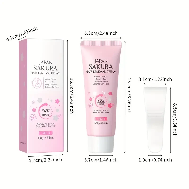 LAIKOU Japan Sakura Hair Removal Cream 3.53oz