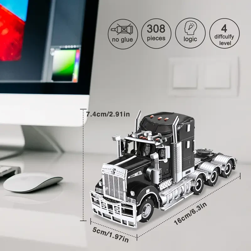 Piececool 3D Metal Trucks Model Kits
