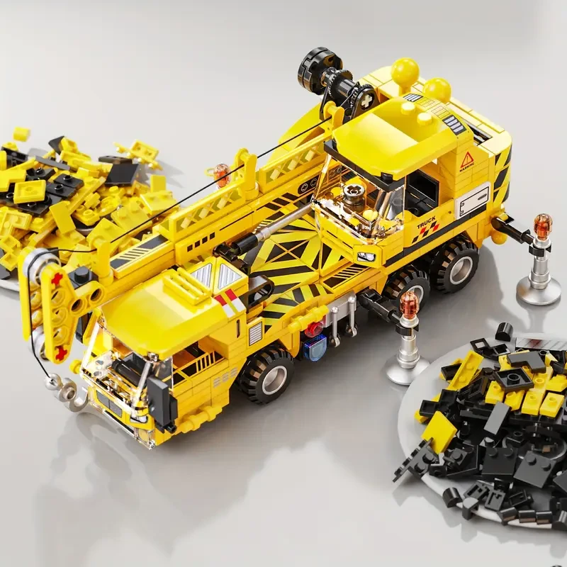 524pcs Crane Mech Model Building Toy