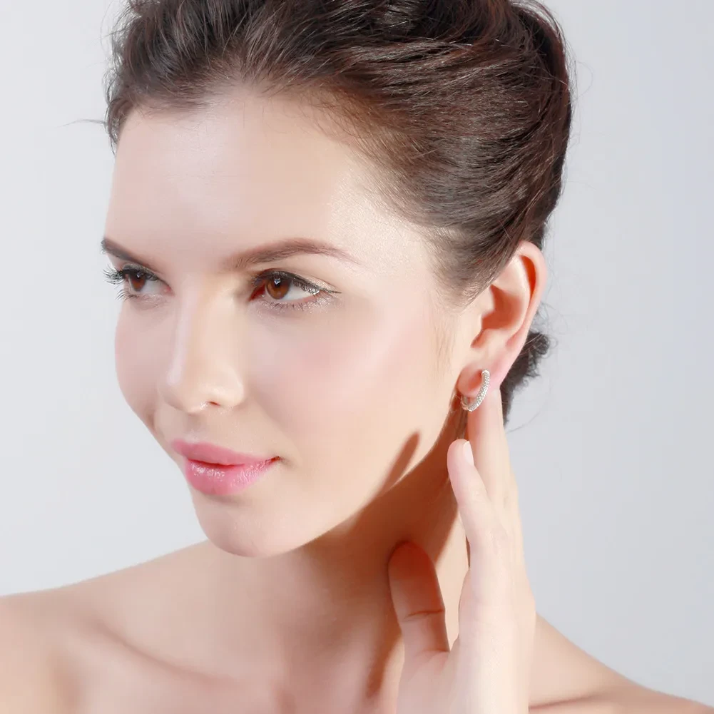 Hollow Diamond Zircon Earrings