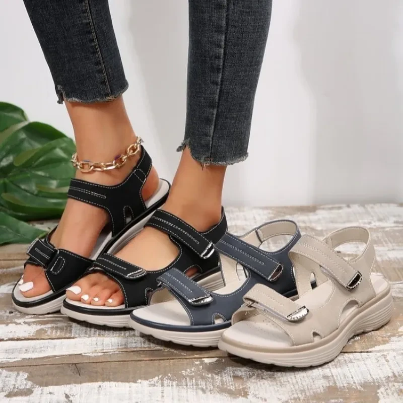Casual Velcro-design Sandals Summer Comfortable Sandals Women