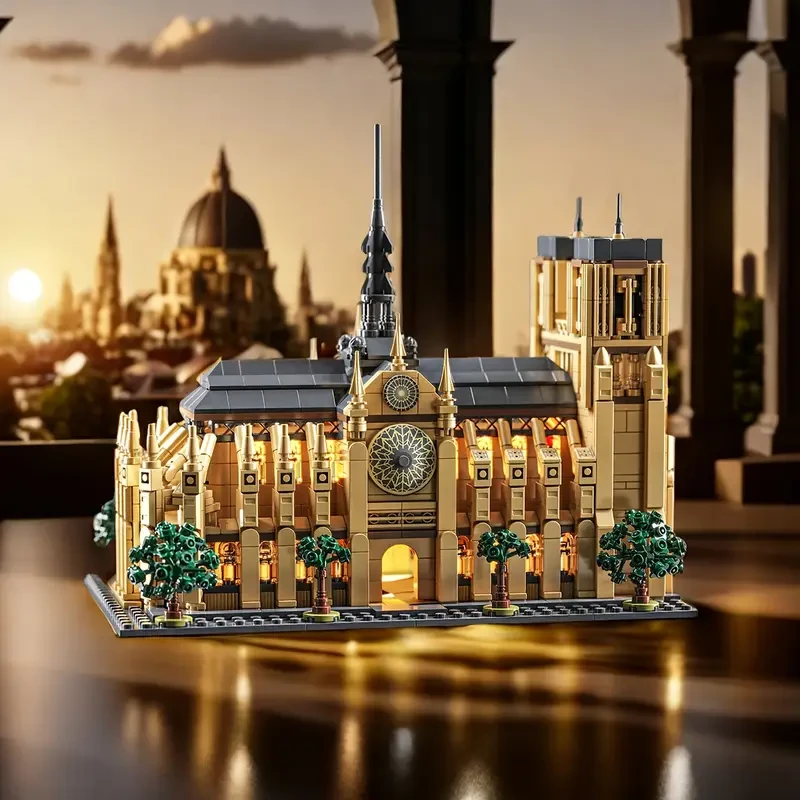 1757pcs World Famous Architecture de Paris Model Building Block