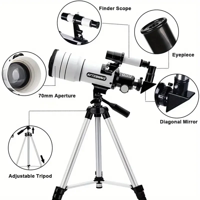 High-Definition Astronomical Telescope for Stargazing & Moon Watching