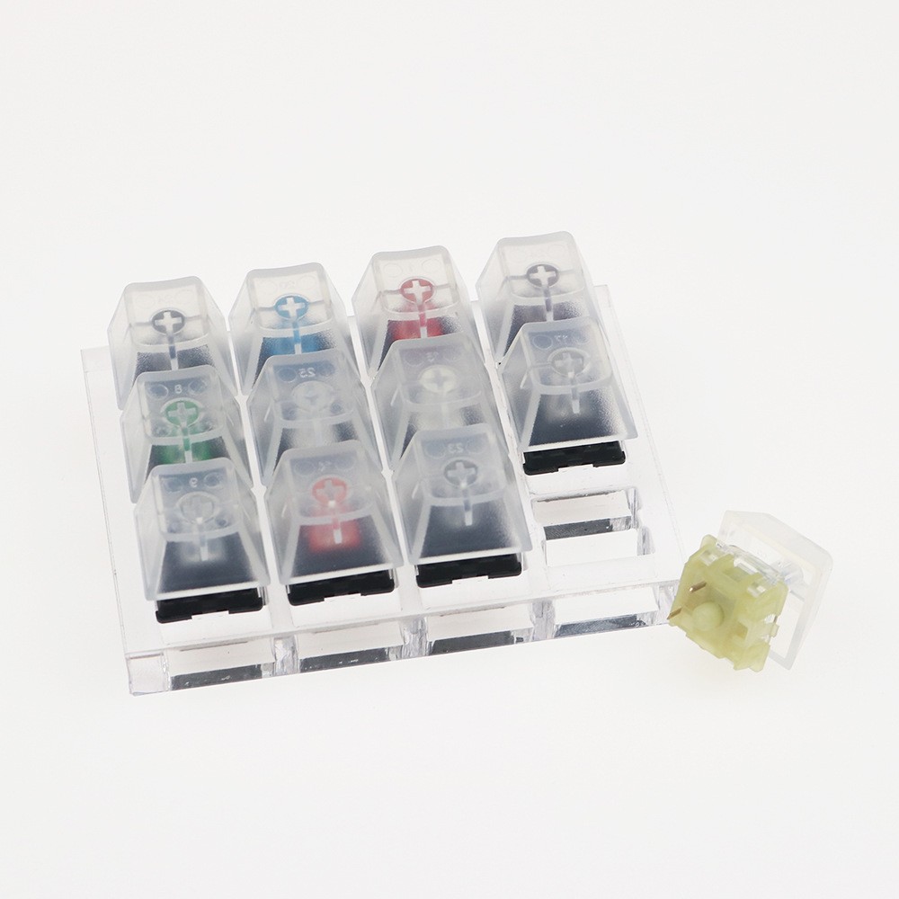 Cherry Original Cherry Twelve-Axis Tester Experience Axis Switch Black Green Black Tea Milk Green Mechanical Keyboard Axis