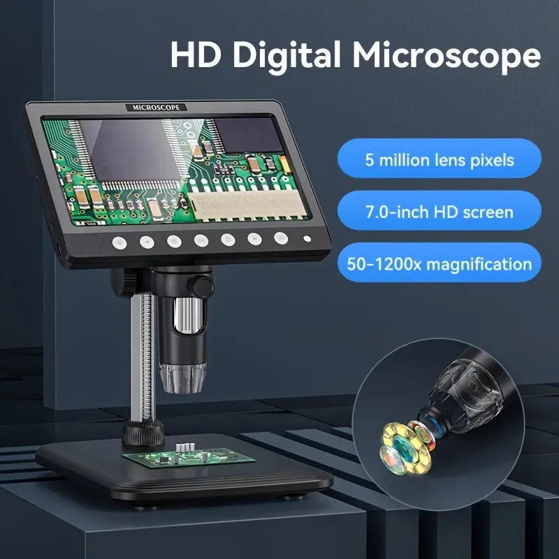 inskam Digital Microscope with 17.78cm HD LCD