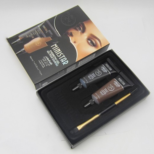 Two-color liquid eyebrow cream set
