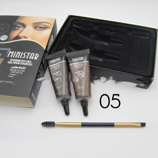 Two-color liquid eyebrow cream set