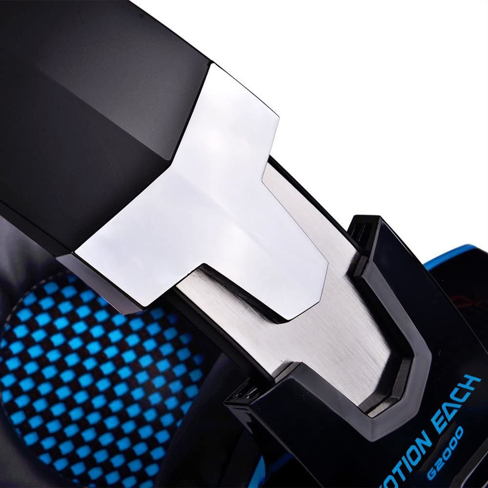 G2000 Gaming Headset Immersive Audio, Noise Cancelling Mic, LED Lights, Soft Memory Earmuffs