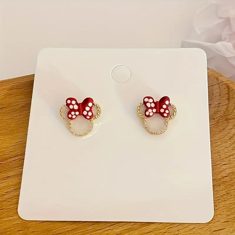 Mini Mouse Head Stud Earrings