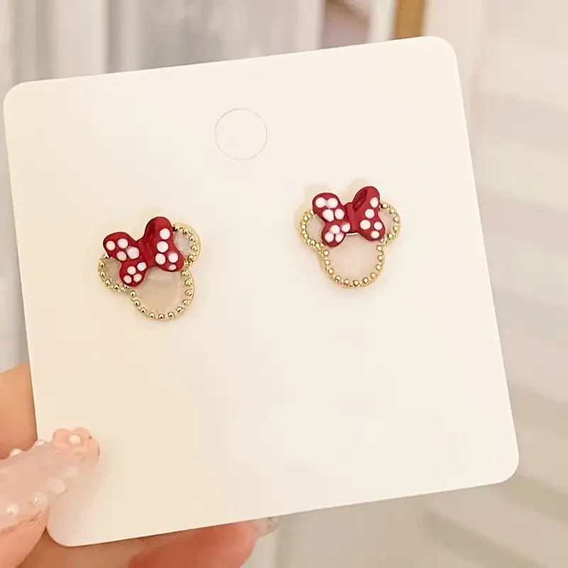 Mini Mouse Head Stud Earrings
