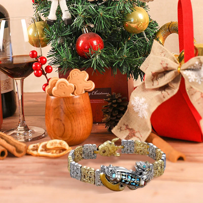 Nine Eyes Dzi Bead Brave Bracelet