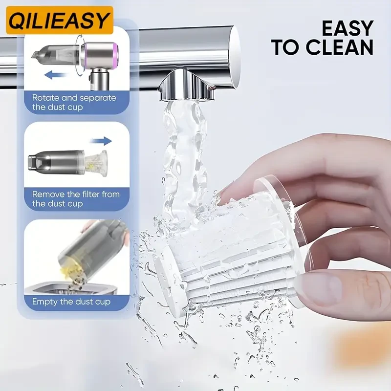 QILIEASY 4-in-1 Cordless Handheld Vacuum Cleaner