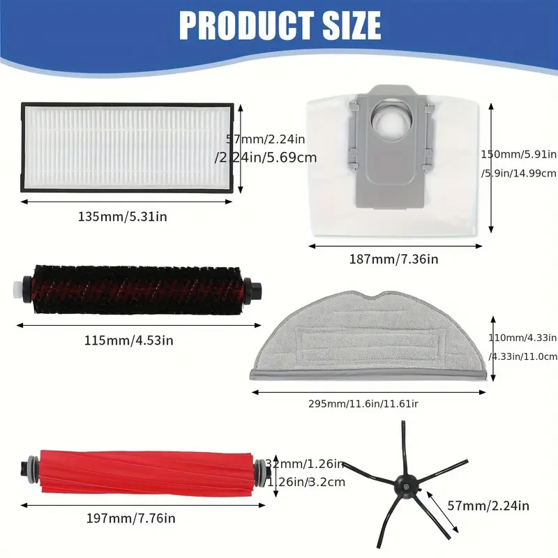 Roborock S7MAX/S7 MAX Ultra Vacuum Cleaner Accessory Kit