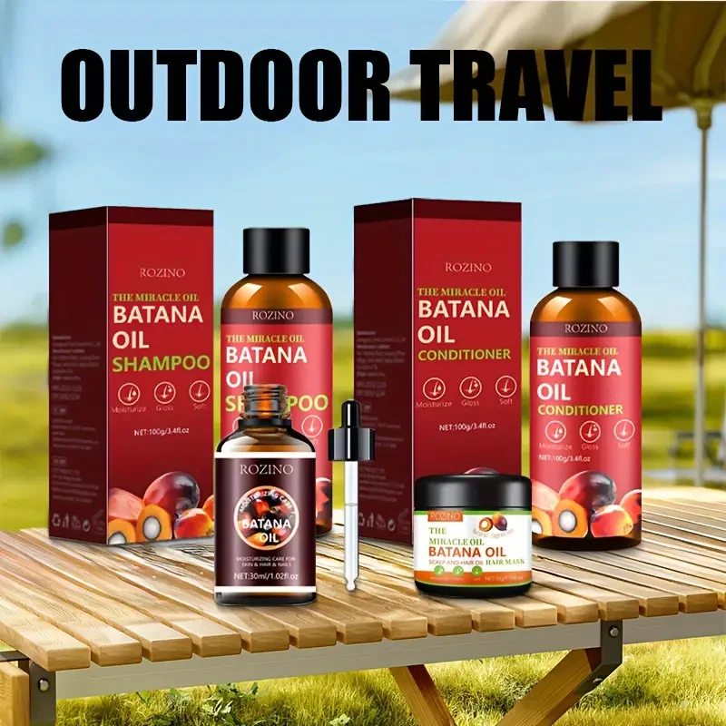 Four Piece Batana Hair Care Set
