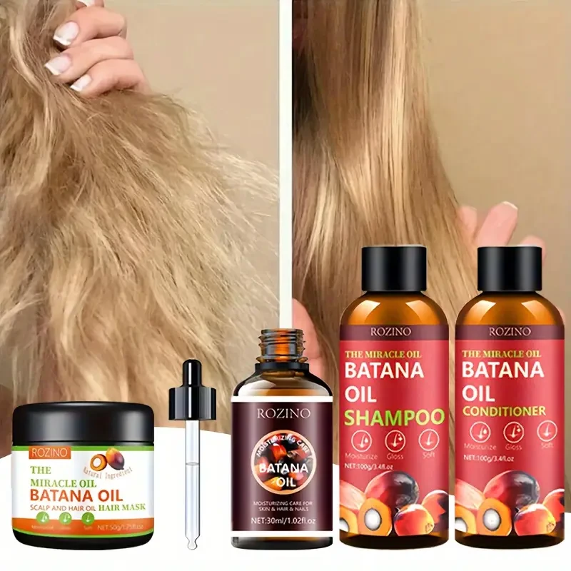 Four Piece Batana Hair Care Set