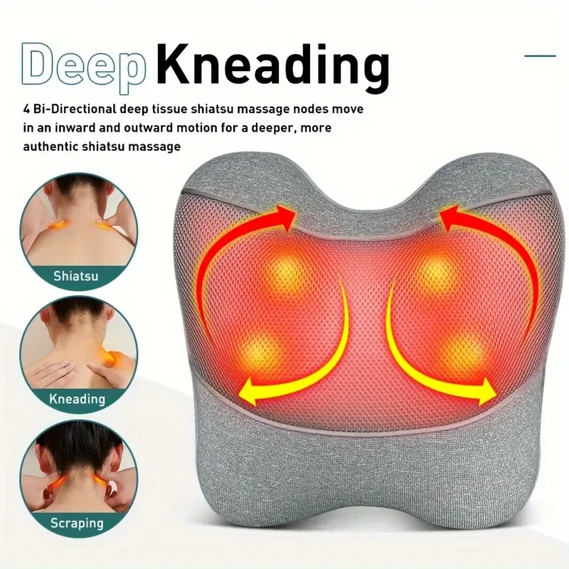 Shiatsu Back And Neck Massager With Heat