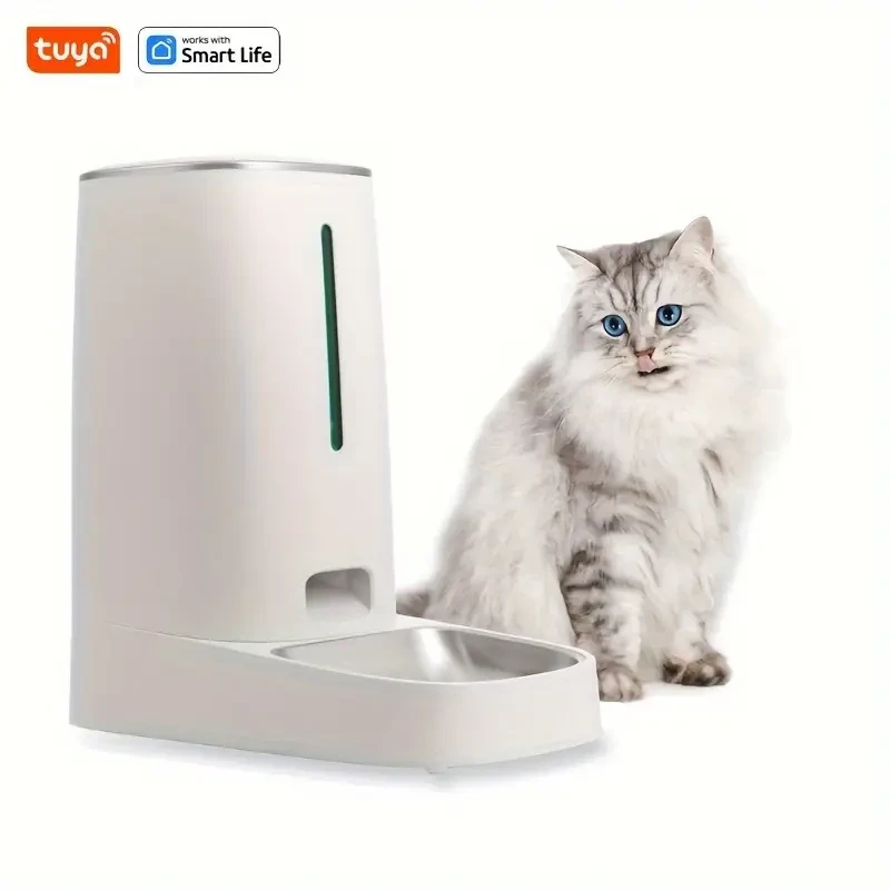 Tuya Smart Automatic Pet Feeder with Wi-Fi Remote Control