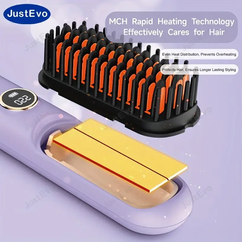 JustEvo Multi-functional straightening comb