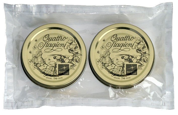 Set 2 Quattro Stagioni Lids 70mm - Bormioli Rocco