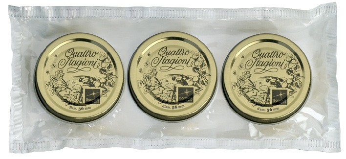 Set 3 Quattro Stagioni Lids 56mm - Bormioli Rocco