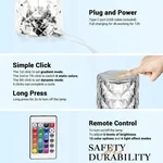 Touching Control Rose Crystal Lamp